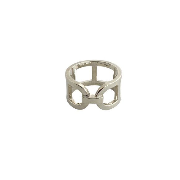 HERMES Eva Chaine d'Ancre MM Silver 925 Ring for Men, 404-3 - Picture 1 of 5